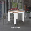 Load image into Gallery viewer, Orville Dining Table 90cm Solid Acacia Wood Home Dinner Furniture - Multi Color