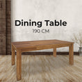 Load image into Gallery viewer, Birdsville Dining Table 190cm Solid Mt Ash Wood Home Dinner Furniture - Brown