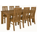 Load image into Gallery viewer, Birdsville 7pc Dining Set 190cm Table 6 Chair Solid Mt Ash Wood Timber - Brown