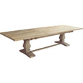 Load image into Gallery viewer, Gloriosa Dining Table 258-348cm Extendable Pedestal Mango Wood - Honey Wash