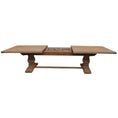 Load image into Gallery viewer, Gloriosa Dining Table 258-348cm Extendable Pedestal Mango Wood - Honey Wash