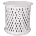 Load image into Gallery viewer, Pansy Wooden Round 50cm Side Table Sofa End Tables - White