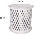 Load image into Gallery viewer, Pansy Wooden Round 50cm Side Table Sofa End Tables - White