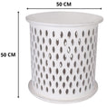 Load image into Gallery viewer, Atila Wooden Round 50cm Side Table Sofa End Tables - White