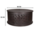 Load image into Gallery viewer, Pansy Wooden Round 80cm Coffee Table - Brown