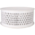 Load image into Gallery viewer, Pansy Wooden Round 80cm Coffee Table - White