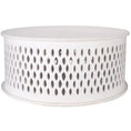Load image into Gallery viewer, Atila Wooden Round 80cm Coffee Table - White