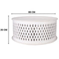 Load image into Gallery viewer, Pansy Wooden Round 80cm Coffee Table - White