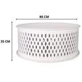 Load image into Gallery viewer, Atila Wooden Round 80cm Coffee Table - White
