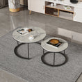Load image into Gallery viewer, Interior Ave - Executive Stone Nested Coffee Table Set - White & White