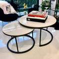 Load image into Gallery viewer, Interior Ave - Executive Stone Nested Coffee Table Set - White & White