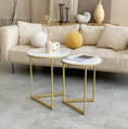 Load image into Gallery viewer, Interior Ave - Nala Gold Nested Side Table Set