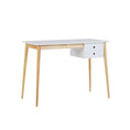Load image into Gallery viewer, Oslo Desk with Drawer in White & Natural