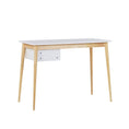 Load image into Gallery viewer, Oslo Desk with Drawer in White & Natural