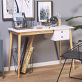 Load image into Gallery viewer, Oslo Desk with Drawer in White & Natural