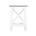 Load image into Gallery viewer, Coastal Side Table in White and Grey