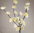 Load image into Gallery viewer, 1 Set of 50cm H 20 LED White Rose Tree Branch Stem Fairy Light Wedding Event Party Function Table Vase Centrepiece Decoration
