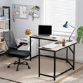 Load image into Gallery viewer, VASAGLE L-Shaped Computer Desk, Corner Desk for Study, Home Office, Gaming 149D x 149W x 75H cm