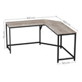 Load image into Gallery viewer, VASAGLE L-Shaped Computer Desk, Corner Desk for Study, Home Office, Gaming 149D x 149W x 75H cm
