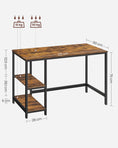 Load image into Gallery viewer, VASAGLE Side Shelf Computer Desk