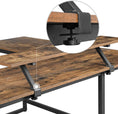 Load image into Gallery viewer, VASAGLE L-Shaped Desk with Screen Stand for Studying, Gaming, Working, Space-Saving