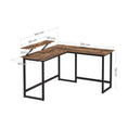 Load image into Gallery viewer, VASAGLE L-Shaped Desk with Screen Stand for Studying, Gaming, Working, Space-Saving
