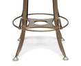 Load image into Gallery viewer, Industrial Wooden Height Adjustable Swivel Bar Stool Chair with Back - Dark French Brass
