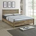 Load image into Gallery viewer, King Size Bed Frame Natural Wood like MDF in Oak Colour