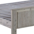 Load image into Gallery viewer, Queen Size Bed Frame with Solid Acacia Wood Veneered Construction in White Ash Colour