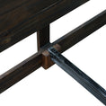 Load image into Gallery viewer, Bed Frame Double Size in Solid Wood Veneered Acacia Bedroom Timber Slat in Chocolate