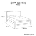 Load image into Gallery viewer, Bed Frame King Size in Solid Wood Veneered Acacia Bedroom Timber Slat in Chocolate