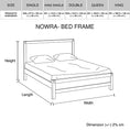 Load image into Gallery viewer, Bed Frame King Single Size in Solid Wood Veneered Acacia Bedroom Timber Slat in Oak