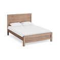 Load image into Gallery viewer, Bed Frame Queen Size in Solid Wood Veneered Acacia Bedroom Timber Slat in Oak