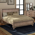 Load image into Gallery viewer, Queen Size Silver Brush Bed Frame in Acacia Wood Construction