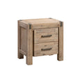 Load image into Gallery viewer, Bedside Table 2 drawers Night Stand in Solid Acacia Wood Oak Colour