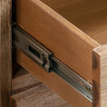 Load image into Gallery viewer, Bedside Table 2 drawers Night Stand in Solid Acacia Wood Oak Colour