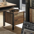Load image into Gallery viewer, Bedside Table 2 drawers Night Stand Particle Board Construction in Oak Colour