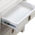 Load image into Gallery viewer, Bedside Table 2 drawers Night Stand Solid Acacia Storage in White Ash Colour