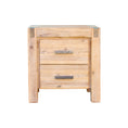 Load image into Gallery viewer, Bedside Table 2 drawers Night Stand Solid Wood Acacia Oak Colour
