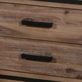 Load image into Gallery viewer, Bedside Table 2 drawer Night Stand with Solid Acacia Storage in Sliver Brush Colour