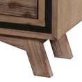 Load image into Gallery viewer, Bedside Table 2 drawer Night Stand with Solid Acacia Storage in Sliver Brush Colour