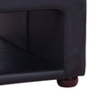 Load image into Gallery viewer, Coffee Table Upholstered PU Leather in Black Colour with open storage