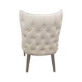 Load image into Gallery viewer, 2X Studded Dining Chairs PU Beige & Silver Frame