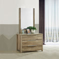 Load image into Gallery viewer, Dresser with 3 Storage Drawers in Natural Wood like MDF in Oak Colour with Mirror