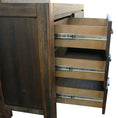 Load image into Gallery viewer, Dresser with 6 Storage Drawers in Solid Acacia & Veneer With Mirror in Chocolate Colour
