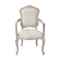 Load image into Gallery viewer, Medium Size Oak Wood White Washed Finish Arm Chair Dining Set