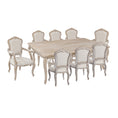 Load image into Gallery viewer, Medium Size Oak Wood White Washed Finish Arm Chair Dining Set