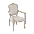 Load image into Gallery viewer, Large Size Oak Wood White Washed Finish Arm Chair Dining Set