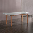Load image into Gallery viewer, Dining Table White Top High Glossy Wooden Base