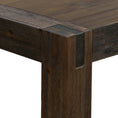 Load image into Gallery viewer, Dining Table 180cm Medium Size with Solid Acacia Wooden Base in Chocolate Colour